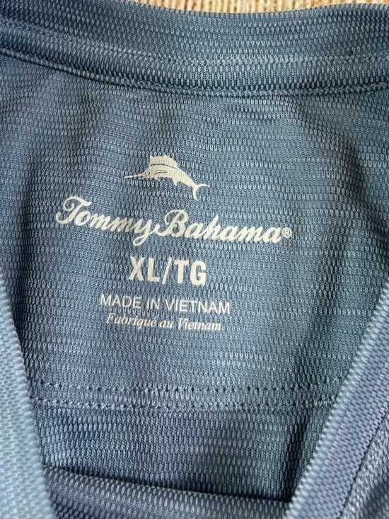 Mens Tommy Bahama Blue T Shirt Size XL - Picture 4 of 5